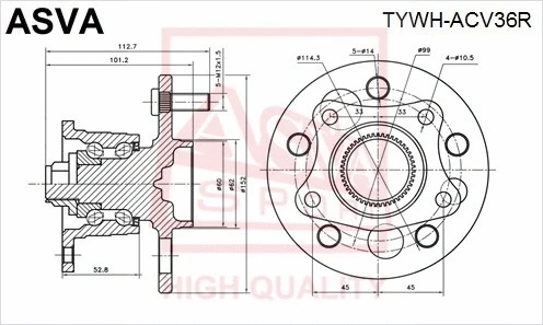 Wheel Hub (TYWH-ACV36R)
