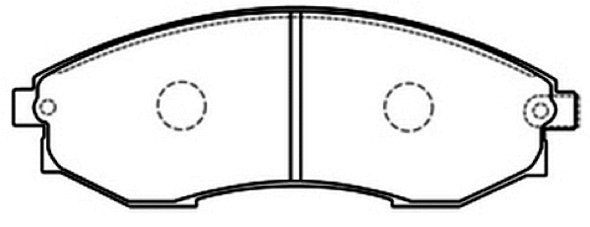 Brake Pad Set, disc brake (AKD-0083)