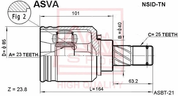 Joint Kit, drive shaft (NSID-TN)