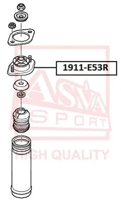 Mounting, shock absorber (1911-E53R)