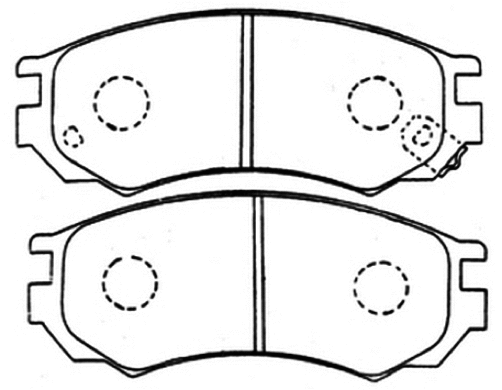 Brake Pad Set, disc brake (AKD-1361)