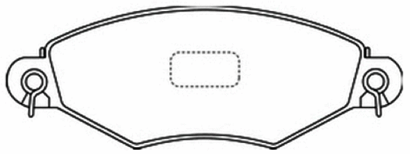Brake Pad Set, disc brake (AKD-0178)