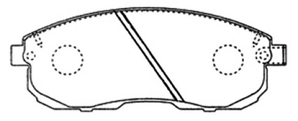Brake Pad Set, disc brake (AKD-2201)