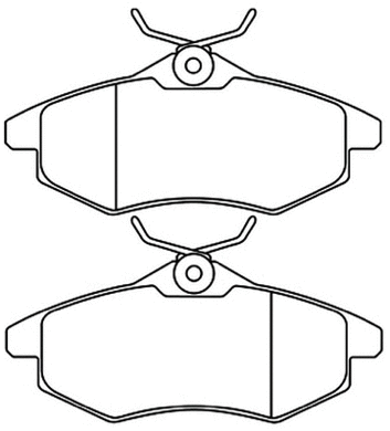 Brake Pad Set, disc brake (AKD-0207)