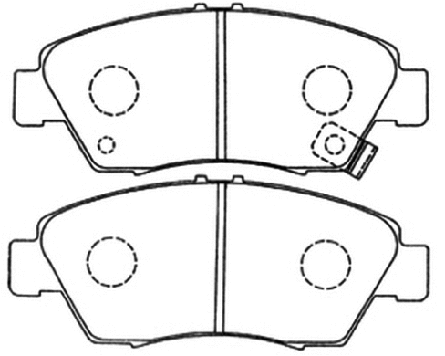 Brake Pad Set, disc brake (AKD-1158)