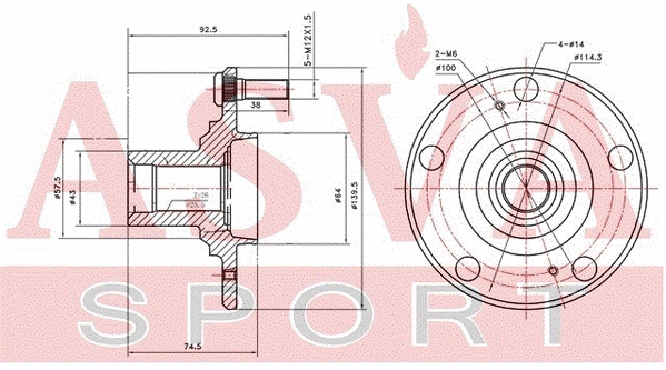 Wheel Hub (HNWH-FDF)