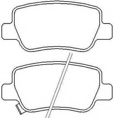 Brake Pad Set, disc brake (AKD-1838)