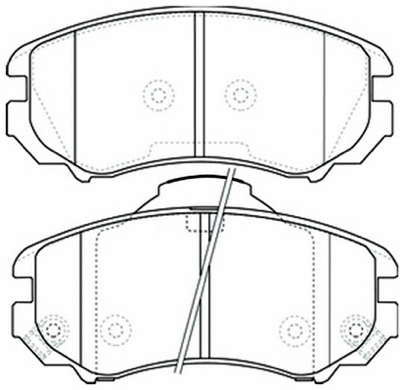 Brake Pad Set, disc brake (AKD-0377)