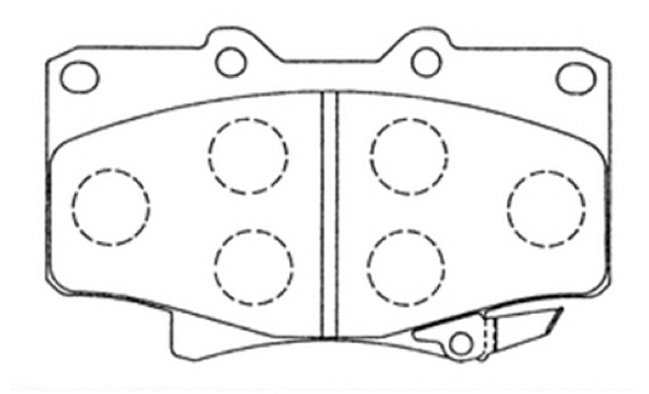 Brake Pad Set, disc brake (AKD-1142)