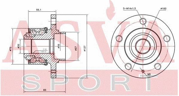 Wheel Hub (VWWH-6RF)