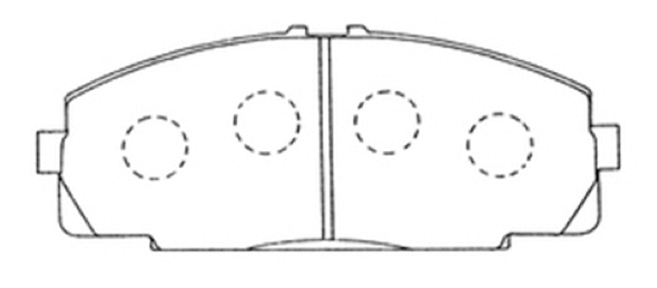 Brake Pad Set, disc brake (AKD-1141)