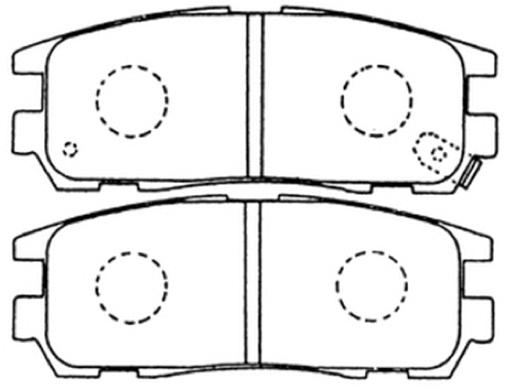 Brake Pad Set, disc brake (AKD-4299)