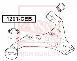 Mounting, control/trailing arm (1201-CEB)
