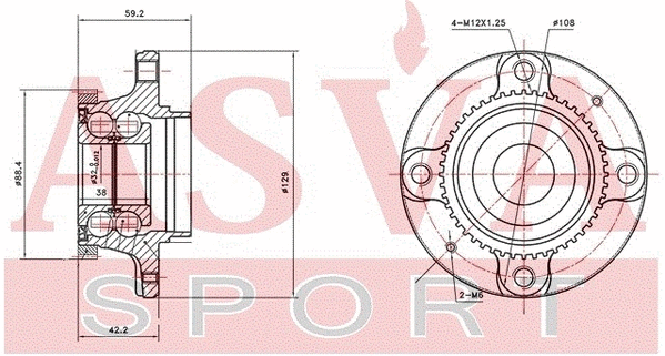 Wheel Hub (CTWH-BERA29)