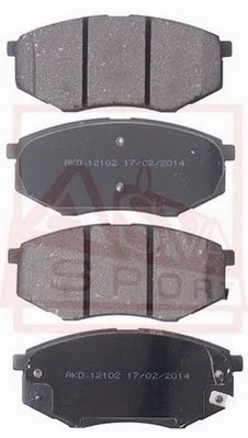 Brake Pad Set, disc brake (AKD-12102)