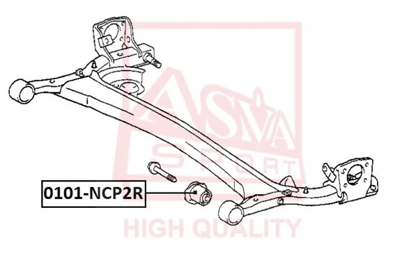 Mounting, control/trailing arm (0101-NCP2R)
