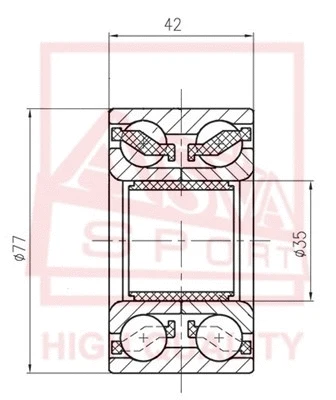 Wheel Bearing (DAC35770042)