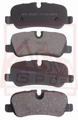 Brake Pad Set, disc brake (AKD-25201)
