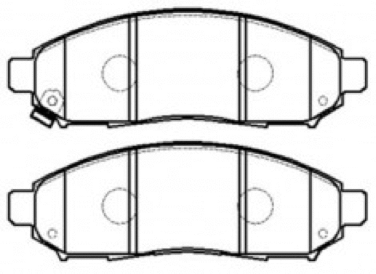 Brake Pad Set, disc brake (AKD-EB326)