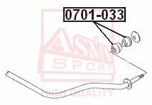 Mounting, control/trailing arm (0701-033)