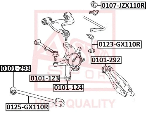 Mounting, control/trailing arm (0101-293)