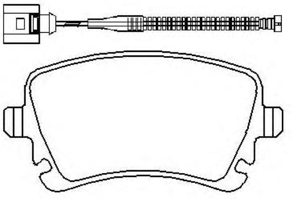Brake Pad Set, disc brake (AKD-0330)