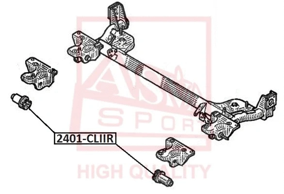 Mounting, control/trailing arm (2401-CLIIR)