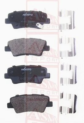 Brake Pad Set, disc brake (AKD-12203)