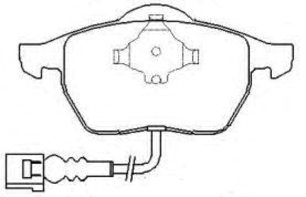 Brake Pad Set, disc brake (AKD-1029)