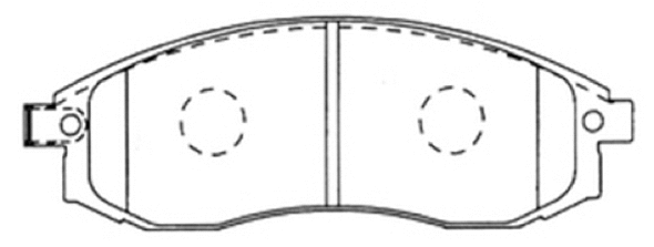 Brake Pad Set, disc brake (AKD-3810)