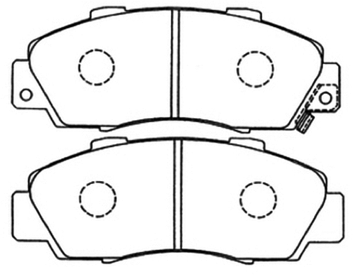 Brake Pad Set, disc brake (AKD-8254)