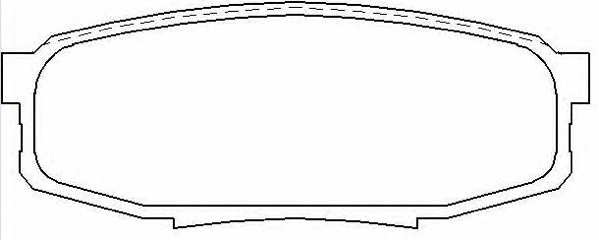 Brake Pad Set, disc brake (AKD-1542)