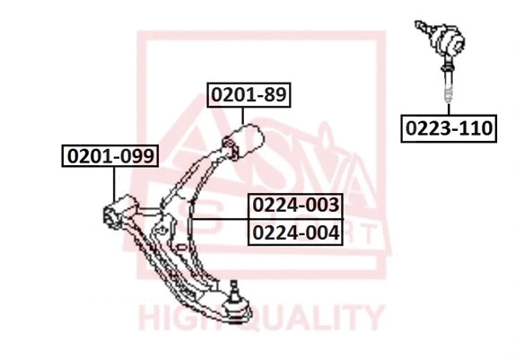 Link/Coupling Rod, stabiliser bar (0223-110)