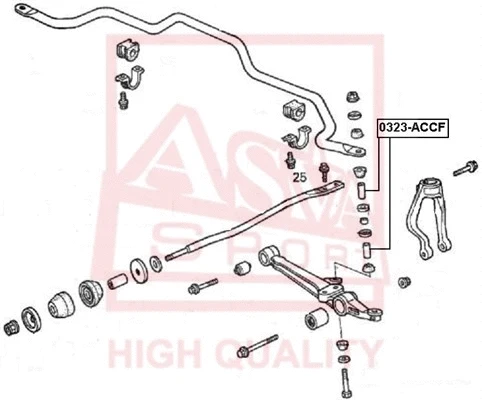 Link/Coupling Rod, stabiliser bar (0323-ACCF)