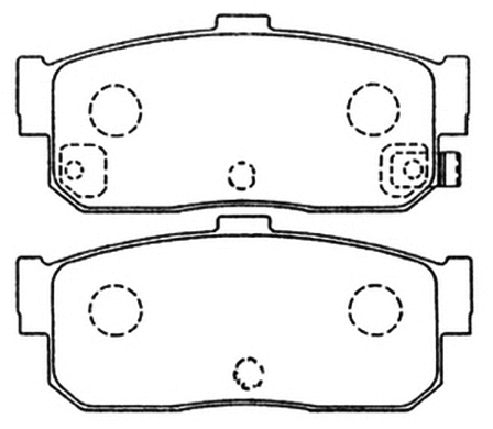 Brake Pad Set, disc brake (AKD-1312)