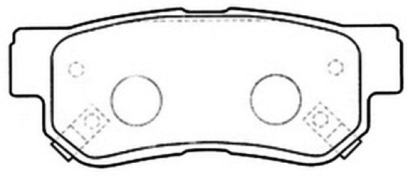 Brake Pad Set, disc brake (AKD-1272)