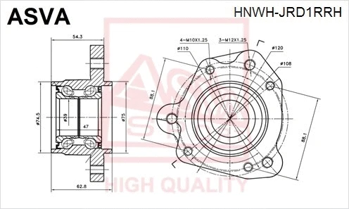 Wheel Hub (HNWH-JRD1RRH)