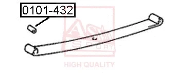 Mounting, control/trailing arm (0101-432)
