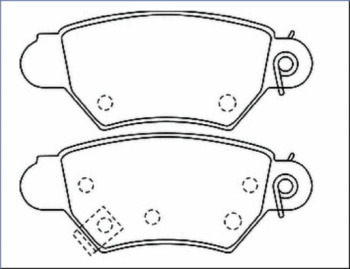 Brake Pad Set, disc brake (AKD-0162)