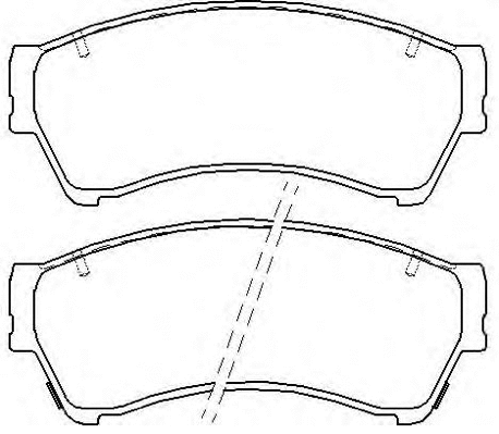 Brake Pad Set, disc brake (AKD-5806)