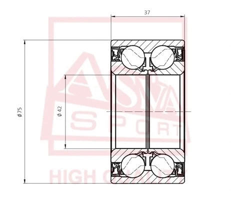 Wheel Bearing (DACM42750037)