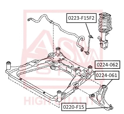 Control/Trailing Arm, wheel suspension (0224-061)