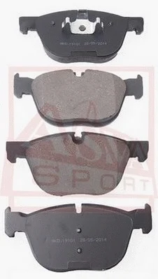 Brake Pad Set, disc brake (AKD-19101)