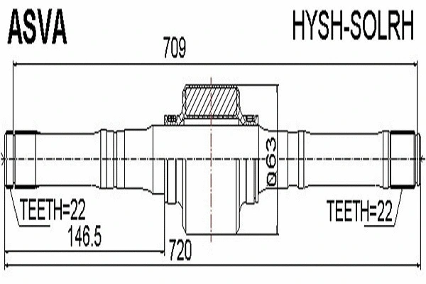 Drive Shaft (HYSH-SOLRH)