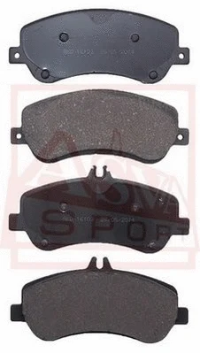 Brake Pad Set, disc brake (AKD-16103)