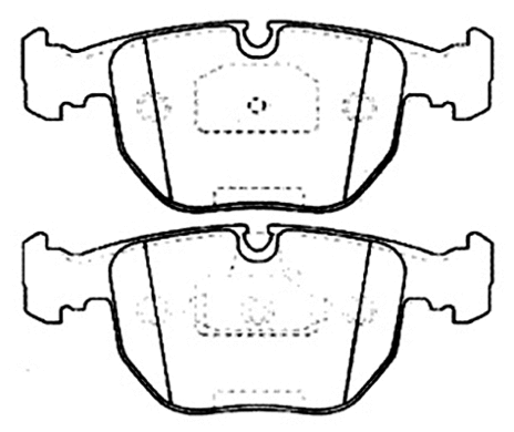 Brake Pad Set, disc brake (AKD-1027)