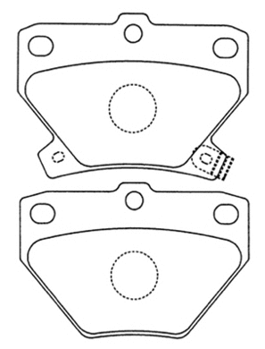 Brake Pad Set, disc brake (AKD-1134)