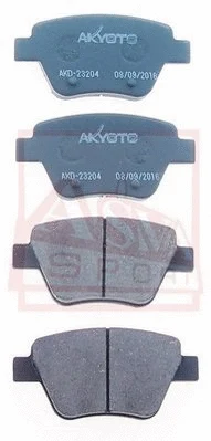 Brake Pad Set, disc brake (AKD-23204)