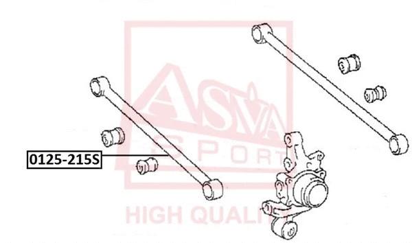 Control/Trailing Arm, wheel suspension (0125-215S)