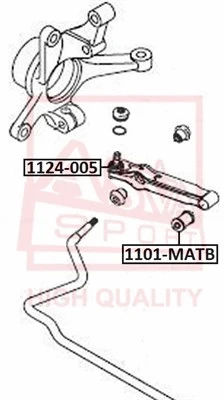 Control/Trailing Arm, wheel suspension (1124-005)